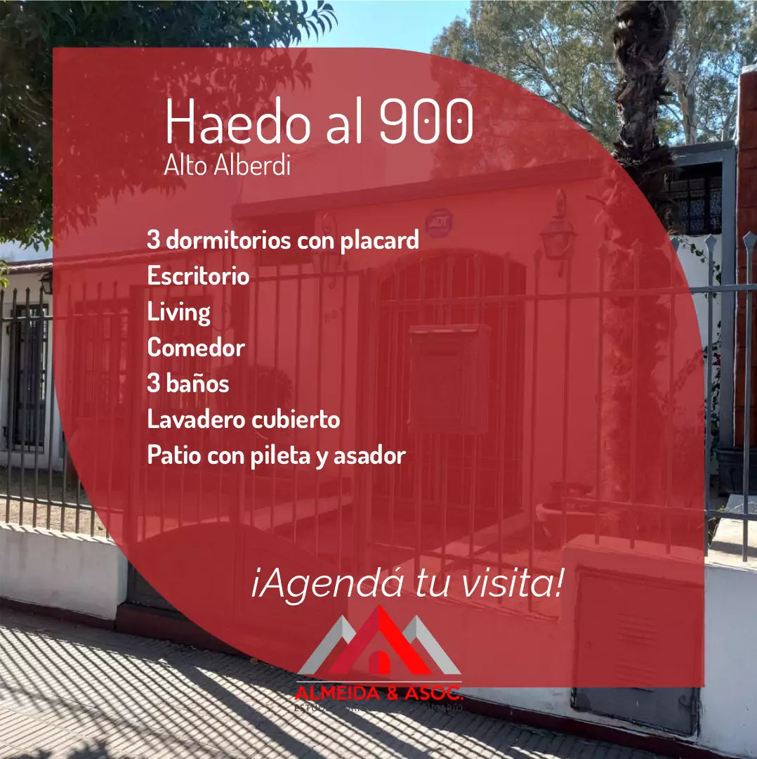 Casa en Alberdi a mts. de Colón