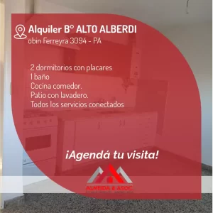 Depto. en Alberdi 2 dorm.