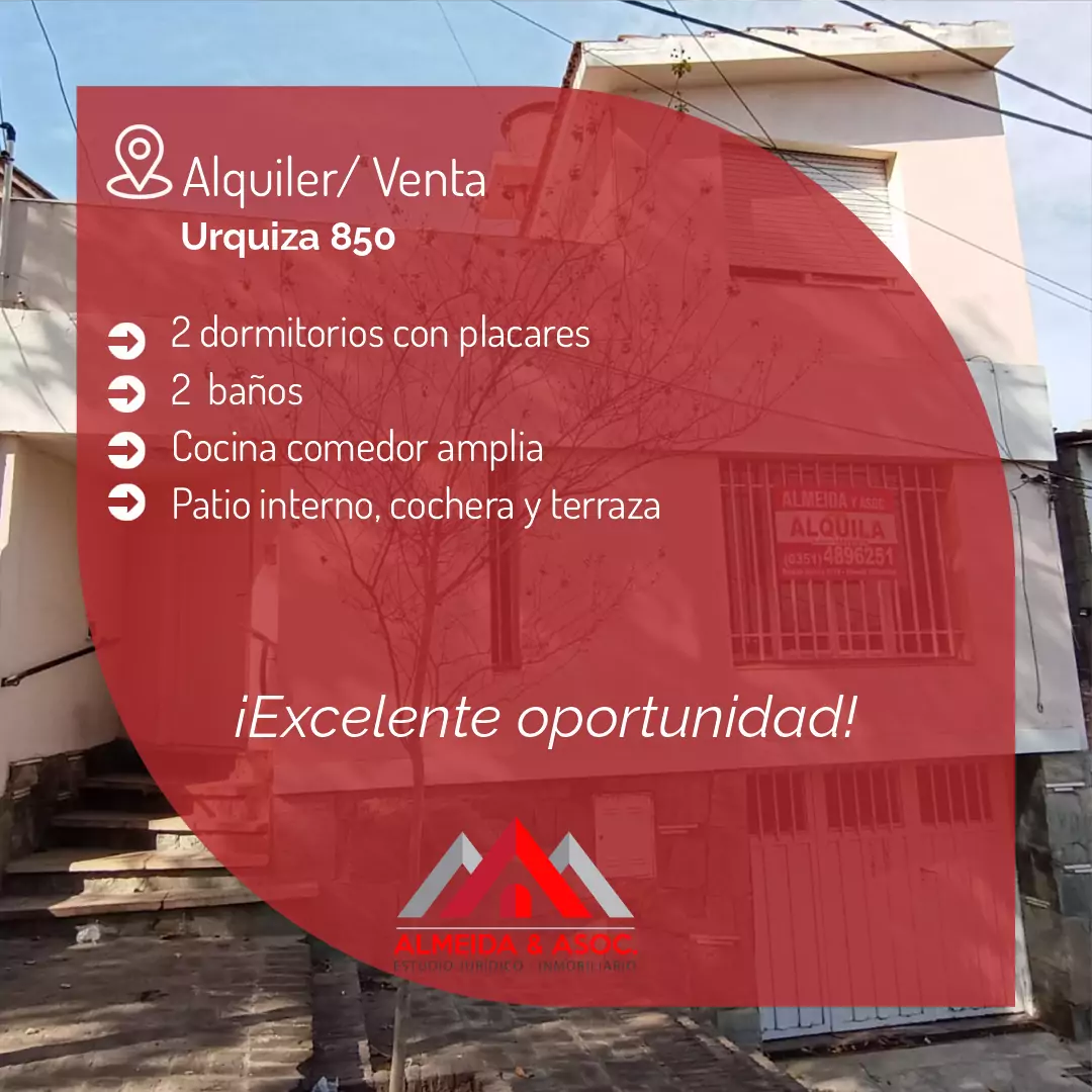 Casa en alquiler ó venta Ducasse