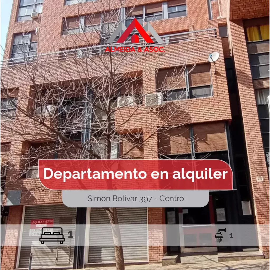 Depto. en alquiler - Bolívar 397