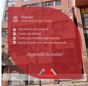 Depto. en alquiler - Bolívar 397