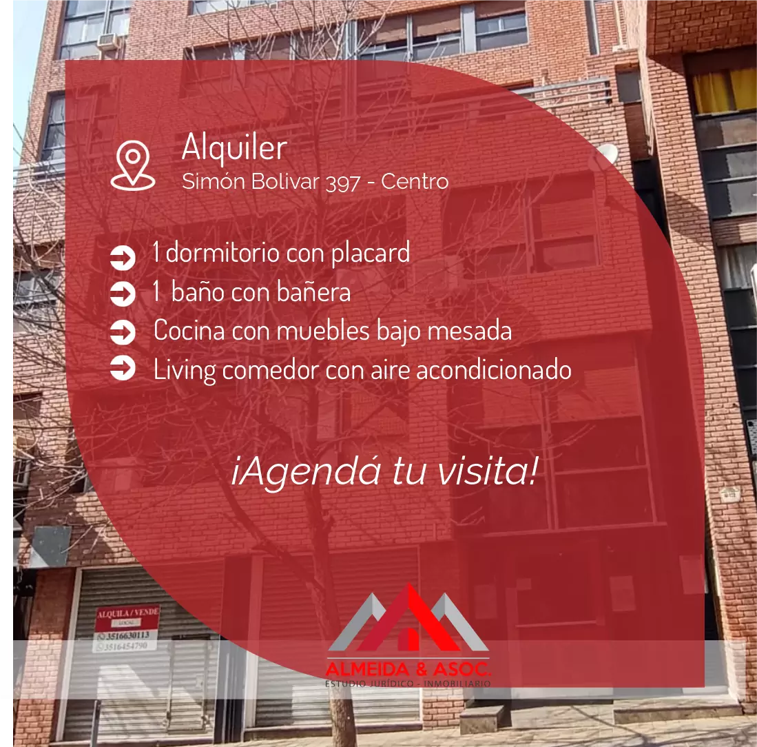 Depto.  en alquiler - Bolívar 397
