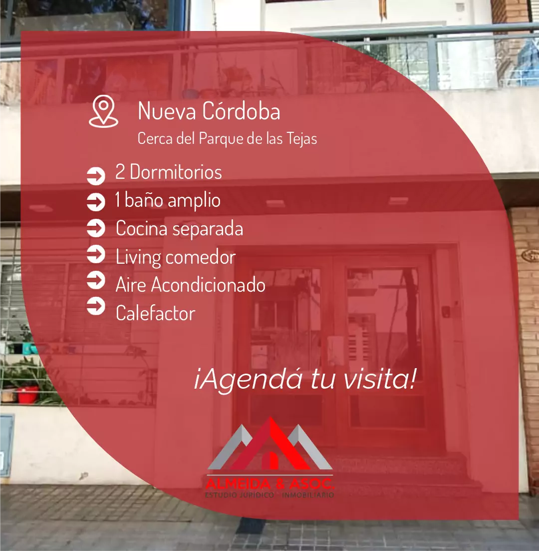 Depto. 2 dorm. Nueva Cba.