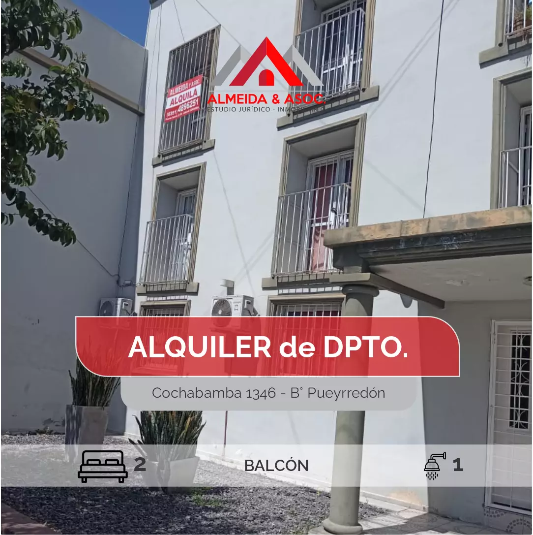 Depto. 2 dorm. en Pueyrredón