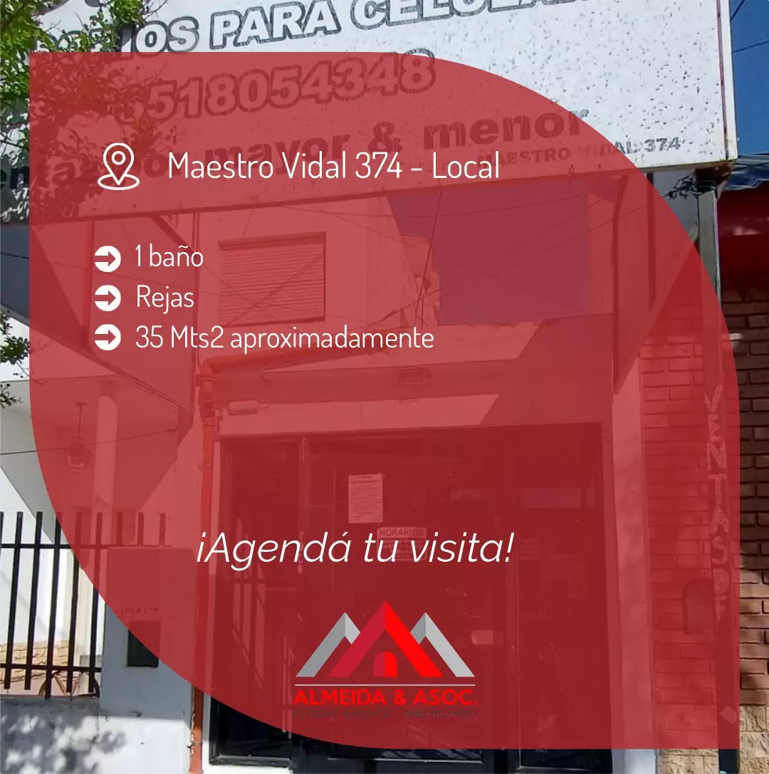 Local en alquiler Maestro Vidal