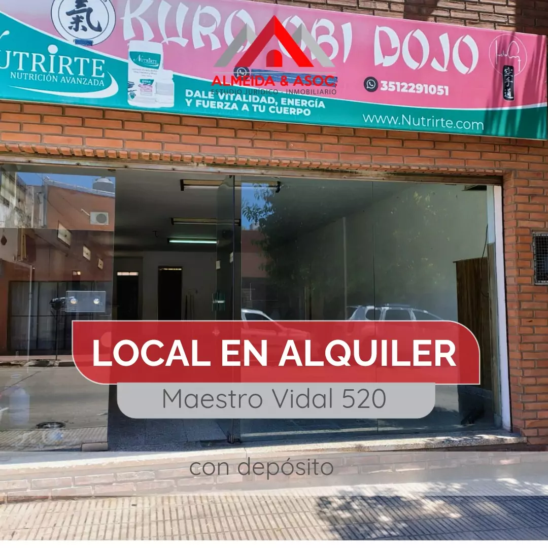 Local con depósito en Maestro Vidal