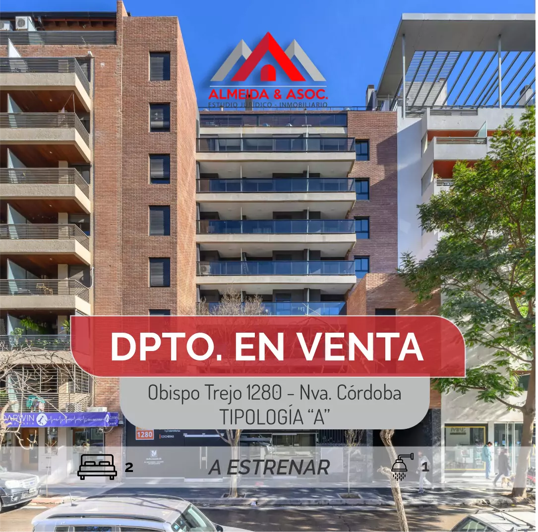 A estrenar en Nueva Cba. 2 dormitorios