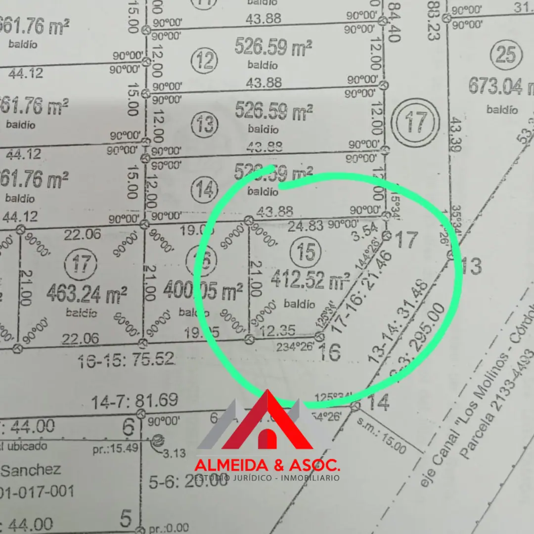 Lote en Departamento Santa María