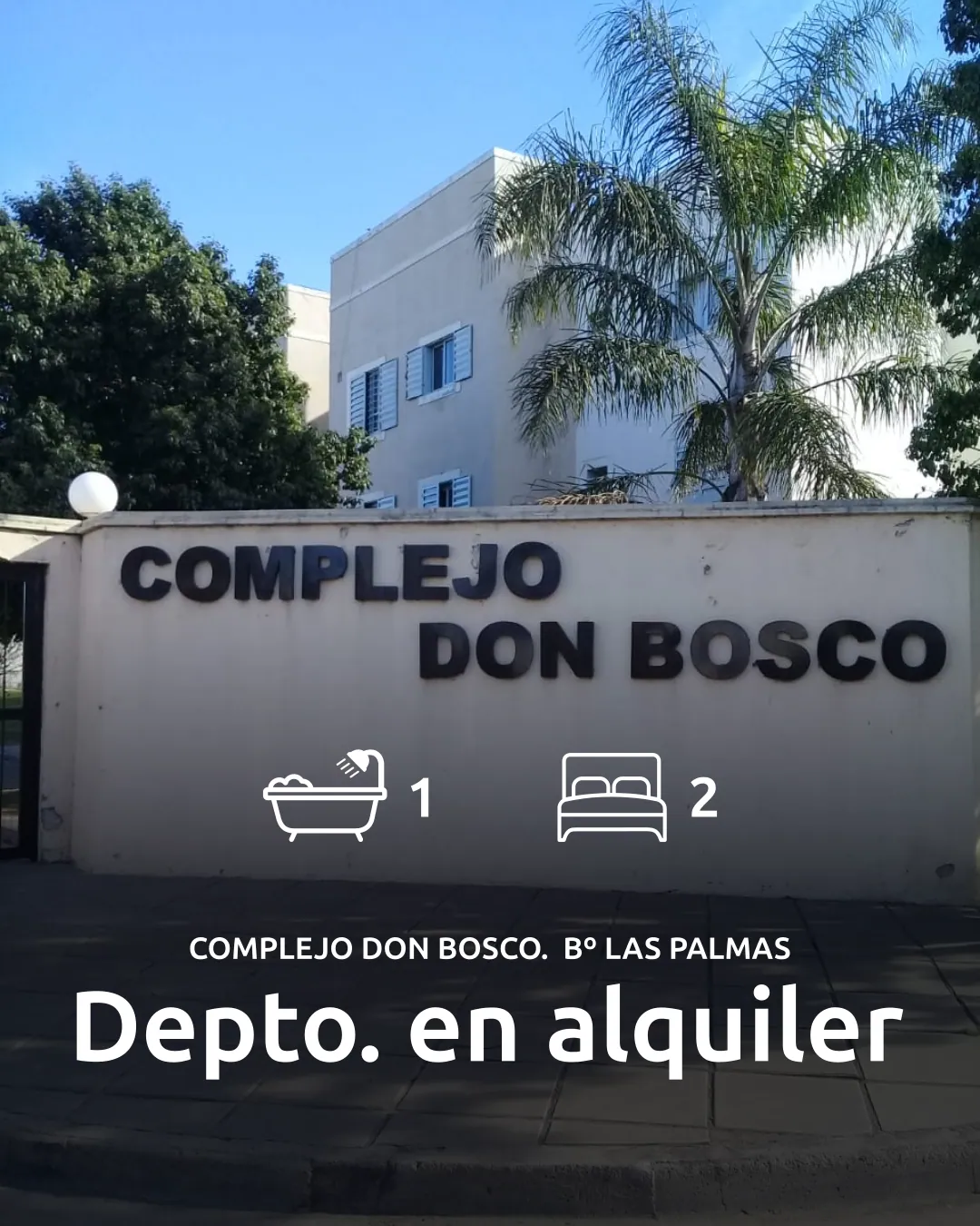 Departamento 2 dorm. en Las Palmas