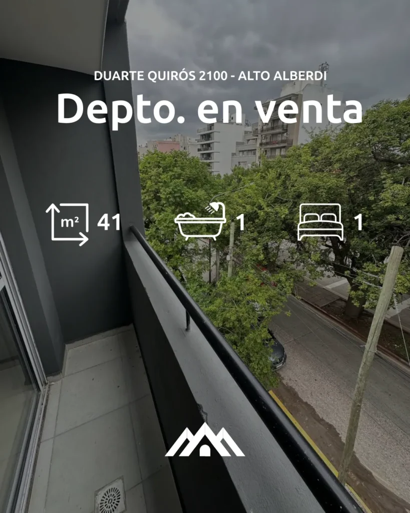 Departamento en venta s/ Duarte Quirós