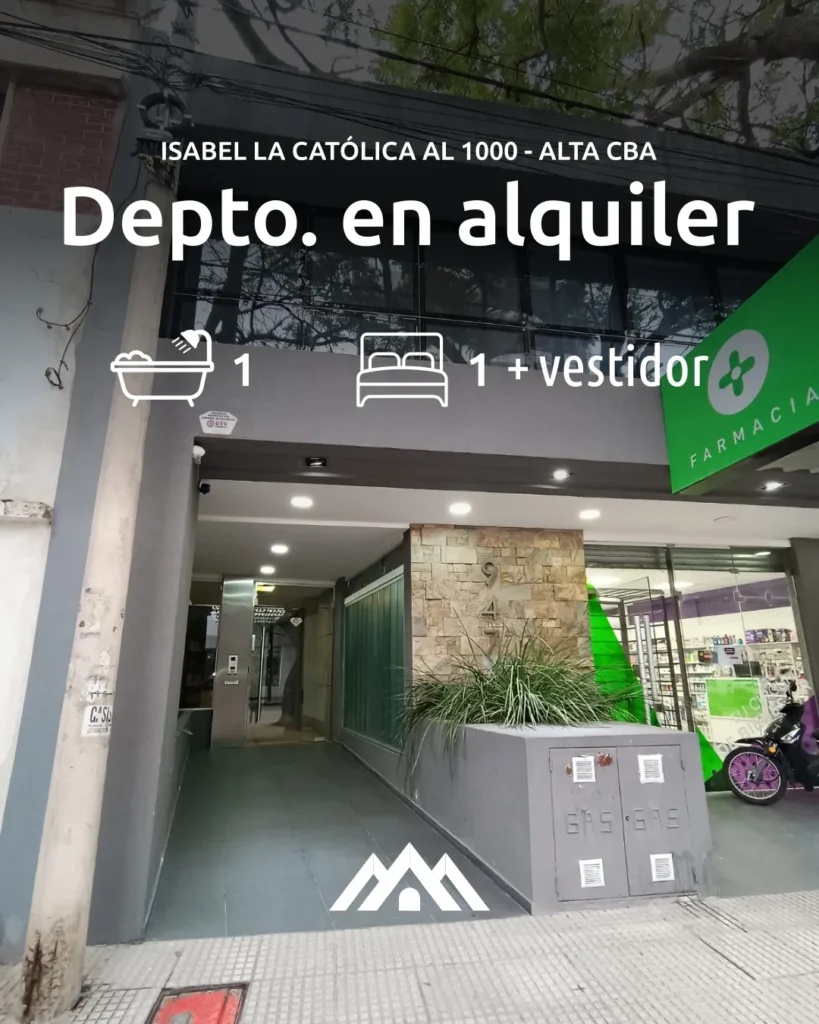 Departamento en Alta Córdoba 7mo. piso