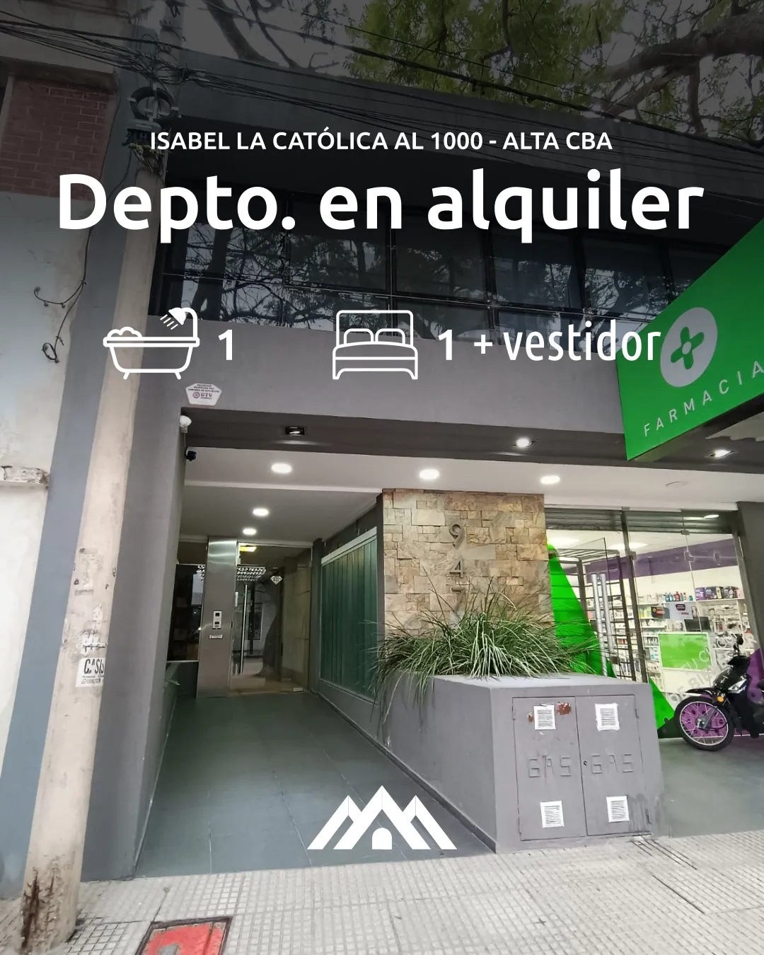 Departamento en Alta Córdoba 7mo. piso