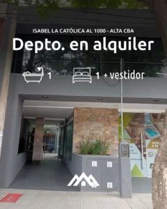 Departamento en Alta Córdoba 7mo. piso