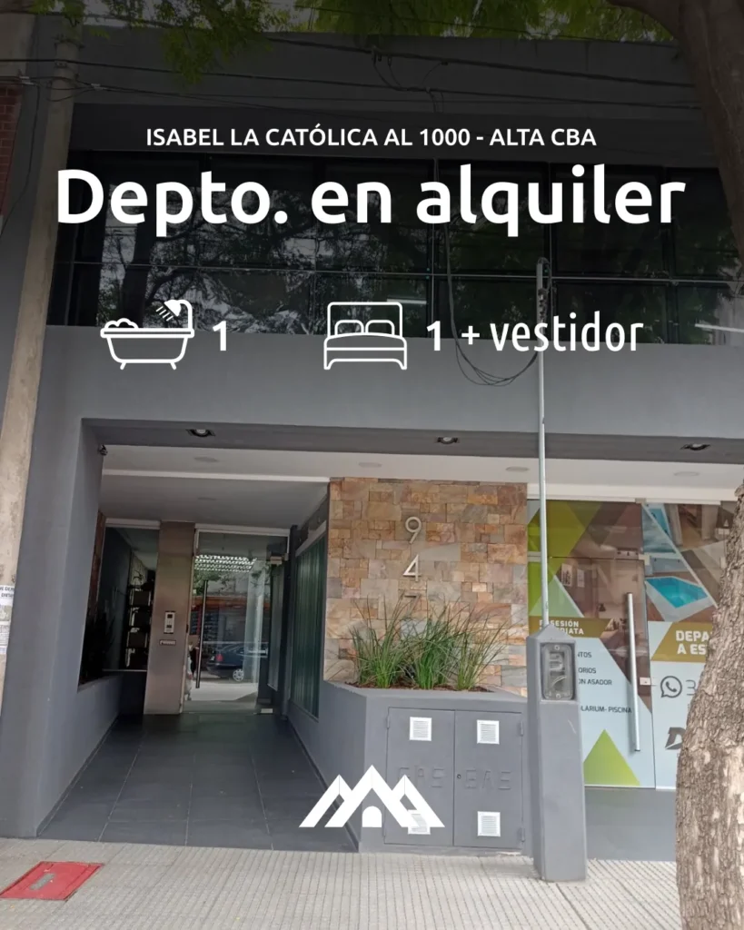 Departamento en Alta Córdoba 7mo. piso