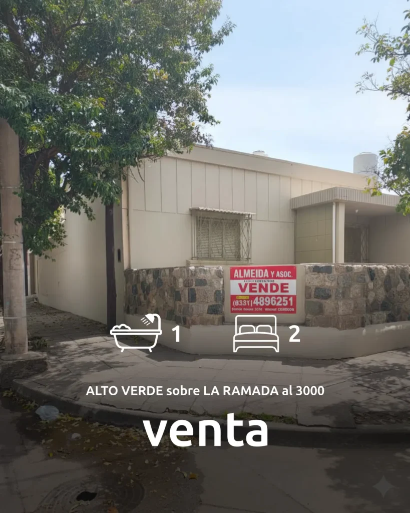 Casa esquina en Alto Verde