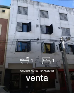 Alberdi departamento 1 dormitorio en venta
