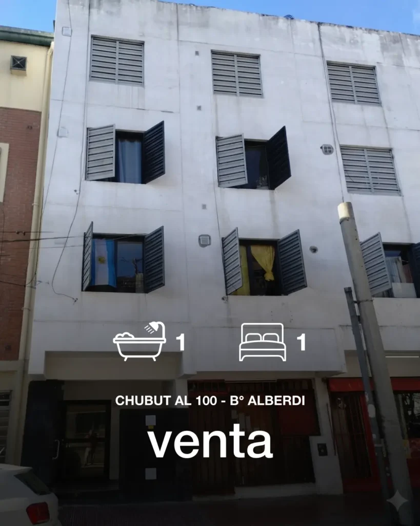 Alberdi departamento 1 dormitorio en venta