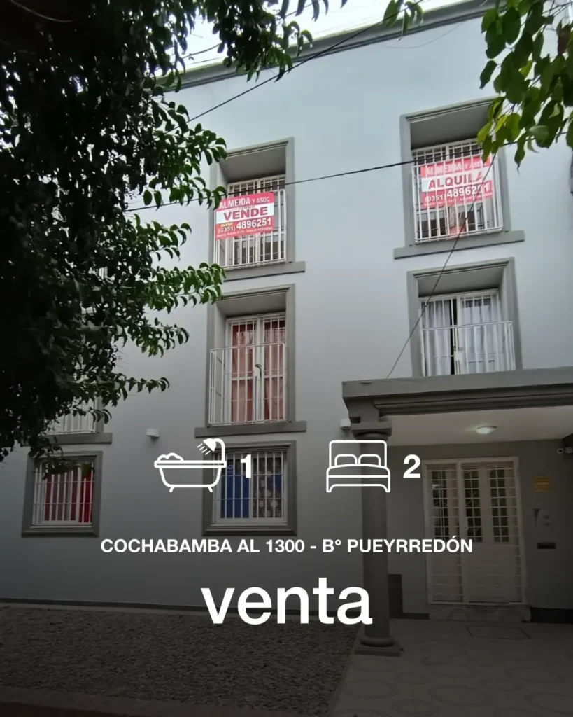 2 dormitorios en Pueyrredón