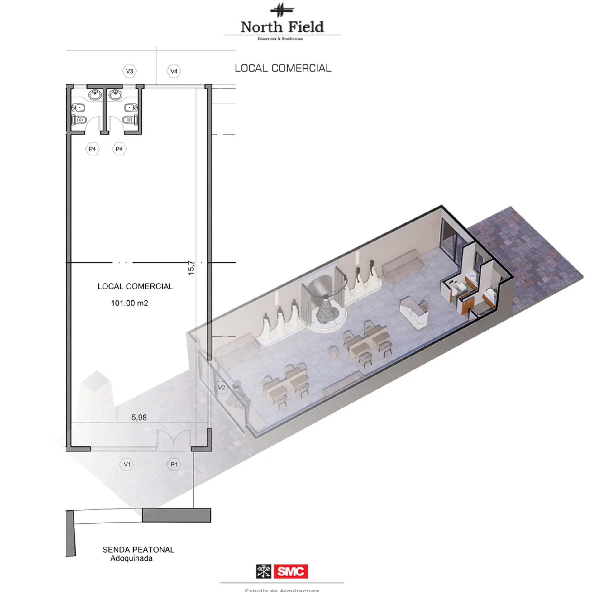 NORTH FIELD PLANO LOCAL COMERCIAL