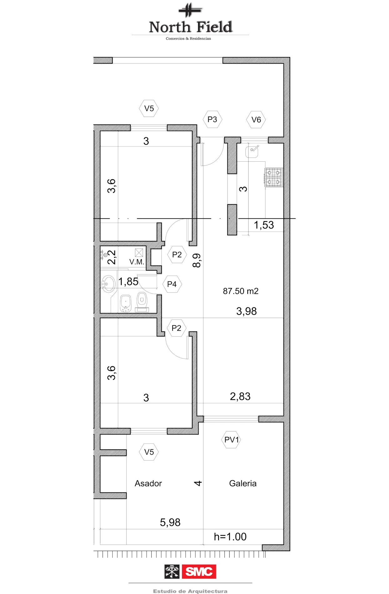 NORTH FIELD PLANO VIVIENDA